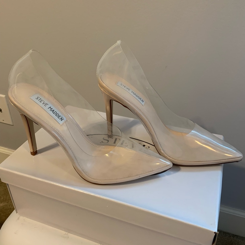 Steve Madden clear shoes